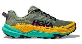 Chaussures trail hoka torrent 4 vert jaune bleu femme