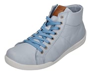 Andrea Conti Lacets pour Femme Basket, Bleu Pastel Brandy, 37 EU