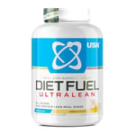 USN Diet Fuel Ultralean Meal Replacement Shake Powder, Vanilla Flavour - 2kg, High Protein Shake Powdered Drink Mix, Low Calorie Diet & Weight Control Powder, 25g Protein