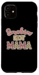 Coque pour iPhone 11 Retro Smoking Hot Mama Cheetah Rose Blush Sexy Mom