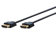 Clicktronic Casual Câble HDMI haute vitesse ultrafin avec Ethernet (Câble fin haute vitesse pour TV HD- et 3D-) 3 m