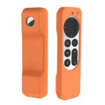 Apple TV 4K (2021) fjärrkontroll / AirTag silikonöverdrag - Orange Orange