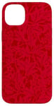 Coque pour iPhone 14 Plus Étui rouge Coquette Fleurs Vintage Fleurs