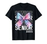 Coquette Bow Senior 2025 Class of 2025 Graduation Mom Girls T-Shirt