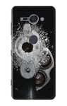 Gun Bullet Hole Glass Case Cover For Sony Xperia XZ2 Compact