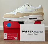 Nike Mens Air Max 1 SC, Size 9.5 UK, Sail Coconut Milk Trainers FN6983_100