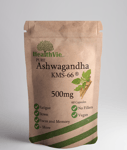 Ashwagandha KSM-66 500mg - 60 Capsules | Pure, no Fillers, Vegan, Stress Relief