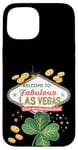 Coque pour iPhone 15 Shamrock Crazy - Jeu de hasard pour la Saint-Patrick de Las Vegas