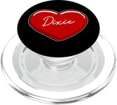 Hand Drawn Heart Dixie - First Name Hearts I Love Dixie PopSockets PopGrip for MagSafe