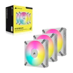 Corsair AF120 ELITE RGB High-Performance 120mm PWM Triple Pack Fan - White CO-9050158-WW