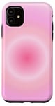 iPhone 11 Light Pink Aura Cute Pastel Pink Ombre Gradient Case