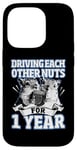 iPhone 14 Pro 1st Wedding Anniversary Driving each other Nuts 1 Year Case