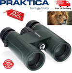 Praktica 10x42mm Odyssey Waterproof Binoculars - Green PRA139 (UK Stock)