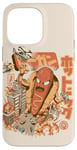 Coque pour iPhone 14 Pro Max Super Hot Dog Monster Food Japanese City Kawaii Hot Dog