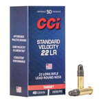 Rimfire Ammunition 22 LR Standard Velocity LRN 40 gr 50/ask CLP