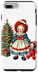 Coque pour iPhone 7 Plus/8 Plus Raggedy Ann Obtient une poupée jouet le jour de Noël