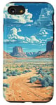 iPhone SE (2020) / 7 / 8 Rocky Desert Vintage Landscape Graphic Case