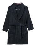 Tommy Hilfiger Kids’ Unisex Towelling Bathrobe with Belt, Blue (Desert Sky), M