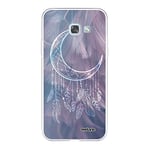 Evetane - Coque Silicone Compatible Samsung Galaxy A5 2017 - Protection Souple, Ultra Résistante - Fine et Transparente - Coque Arrière - Lune Attrape Rêve