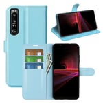 Sony Xperia 1 Iv      Pu Wallet Case    [Lightblue]