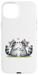 iPhone 15 Plus Valentines Day Racoons Love Animal Cute Mens Womens Kids Case