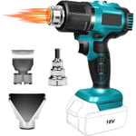 Decapeur thermique Décapeur thermique compatible avec batterie Makita 18V LXT, 3 buses, 2 réglages de température, jusqu'à 500°C