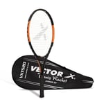 Vector X VXT-520 Tennis Racquet (Black/Green, 26-inch, 3/4 Cover) | Material: Aluminium | Good Shock Absorption | Heavy Construction | Durable | Maximum Power & Control