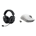 Logitech G PRO X 2 LIGHTSPEED Wireless Gaming Headset, Detachable Boom Mic, 50mm Graphene Drivers & PRO X SUPERLIGHT Wireless Gaming Mouse, HERO 25K Sensor, Ultra-light with 63g