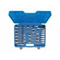 Coffret 38 douille ? embout automobile profil torx Ribe 6 pans creux XZN BGS TECHNIC