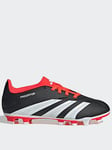 adidas Junior Predator Club Flexible Ground Football Boots - Black/White, Black/White, Size 10