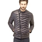 Doudounes Guess  doudoune homme  Eco leather  Biker m74l43 Gris