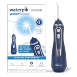 Waterpik Cordless Advanced Water Flosser, 3 Pressure Settings, Dental Plaque Removal Tool, Ideal for Travel or Small Bathrooms, USB Charger, Blue, WP-583UK