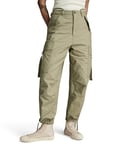 G-STAR RAW Pantalon Cargo Cropped Drawcord Femme ,Vert (ensis green D24389-D387-6057), 27