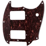 Musiclily Pro Red Tortoise 9 Hole HH Pickguard For Squier Bullet Mustang Guitar