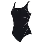 Arena Jewel Women's One-Piece Swimsuit, Black / White, 44 UK