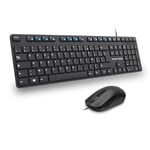 Pack 2en1 (clavier/souris) Advance Workmate Plus (noir)