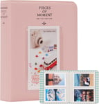 Album De 64 Sacs Pour Instax Mini 7S 8 8+ 9 25 50S 70 90, Polaroid Snap Pic-300, Sprocket, Kodak Mini Film. (Rose)