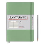 Leuchtturm Carnet souple 1917 - 14,8x21cm 123 pages lignées numérotées Coloris Vert sauge