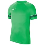 Nike Men's Academy 21 Training Top T-Shirt, Mens, T-Shirt, CW6101-362, Lt Green Spark/White/Pine Green/White, M