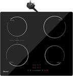 GlONlEN Plug-in induction Hob 13 Amp 2800W,60cm Integrated Electric Cooktop with