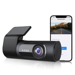 KAWA 2K Dash Cam Front, 1440P QHD Mini Car Camera Dash Cam - Voice Control, 360° Rotating Body, 145°Wide Angle Dashcam, WDR with Super Night Vision, 24H Parking Monitoring and G-sensor, Dash Camera D6