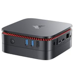 NiPoGi Mini PC Ιntel Alder Lake-N100(jusqu'à 3,4 GHz) AK1 Plus 16Go DDR4 512Go M.2 SSD, Mini Ordinateur de Bureau,Mini Tour PC 4K UHD/HDMI 2.0/LAN/Dual-Band WiFi/BT 4.2/VESA pour Bureau,Étude,Maison