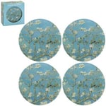 Van Gogh Almond Blossom - Glasunderlägg i porslin 4-pack