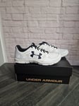 Men's Under Armour Micro G Engage White Running Shoes Gym Trainers UK 10. #M