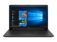 HP Portable 17-by3083nf - Intel Core i3 1005G1 / 1.2 GHz - Win 10 Familiale 64 bits - UHD Graphics - 4 Go RAM - 128 Go SSD TLC + 1 To HDD - 17.3" 1600 x 900 (HD+) - Wi-Fi 5 - noir de jais, motif de maille de tricot avec finition de texture - clavier : Fra