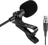 Microphone cravate compatible avec émetteur sans fil Shure - Micro à condensateur unidirectionnel - Mini prise XLR TA4F