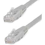 StarTech.com Cat6 Ethernet Cable - 50 ft - Gray - Patch Cable - Molded Cat6 Cable - Long Network Cable - Ethernet Cord - Cat 6 Cable - 50ft (C6PATCH50GR)