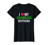 Womens I Love My Brazilian Boyfriend Valentines Day T-Shirt