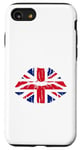 iPhone SE (2020) / 7 / 8 Union Jack Flag Lips British Isles GB Great Britain Flag Lip Case