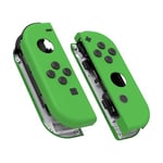 eXtremeRate Coque Customisé avec Bouton pour Nintendo Switch Joycon, Coque avec Bouton pour Nintendo Switch & Switch Modèle OLED Joycon, Coque de Console Non Incluse，Vert